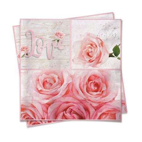 Guardanapo de Papel Decorado Julia 32x5x32,5cm com 20 Un - Ref 19000112 Cromus