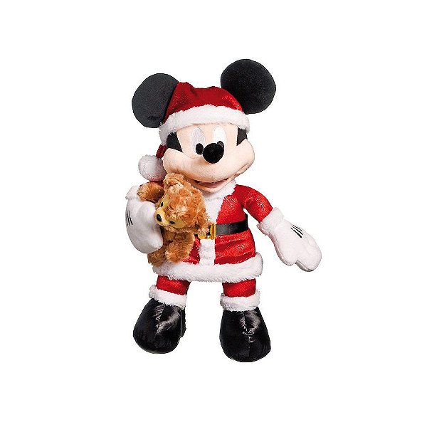 Mickey de Pelúcia Segurando Urso 45cm - Original Disney - Ref 1595211 - Cromus Natal
