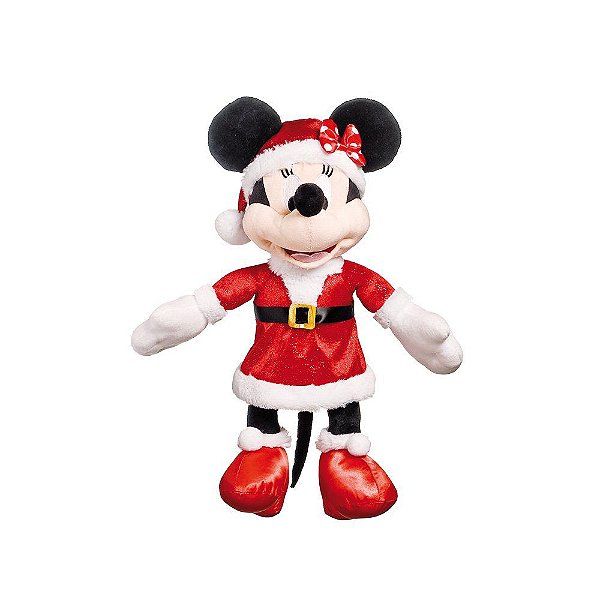 Minnie de Pelúcia com Vestido Vermelho 45cm - Original Disney - Ref 1595214 - Cromus Natal