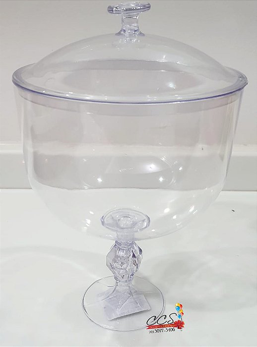Taça Americana Exclusive 1.250L de Acrílico Transparente com Tampa - NC Toys