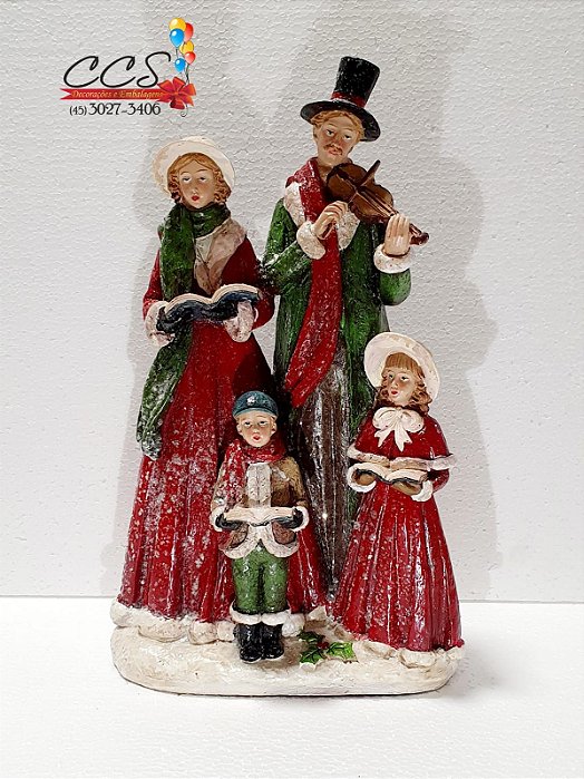 Coral Decorativo de Resina - Coleção Santa Claus - Ref 1690705 Cromus Natal
