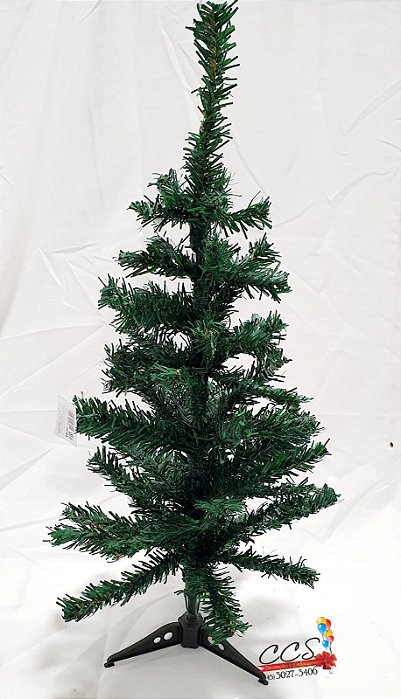 Árvore de Natal Pequena Verde com Base de Plástico 60cm - 60 Hastes - D&A -  CCS Decorações