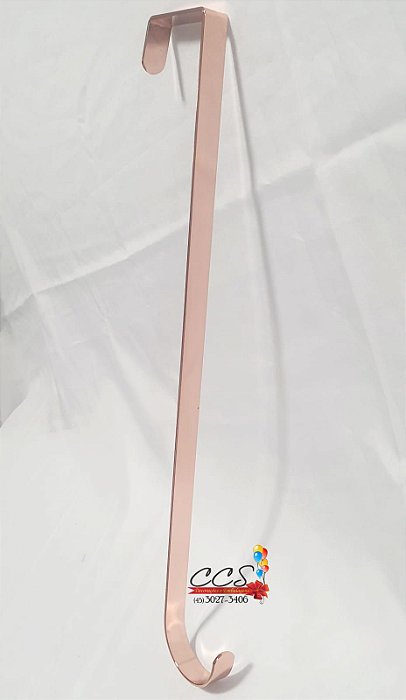 Gancho Para Porta Suporte Para Guirlanda Rosê Gold 38cm - Ref 73002001 D&A