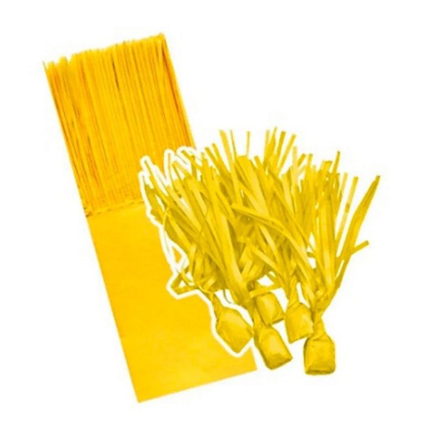 Papel para Bala Coco Liso Amarelo 48 Unidades - Bello