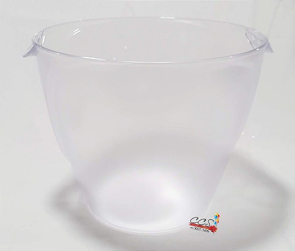 Balde de Gelo Prime de Acrílico Transparente Fosco 9 Litros -Ref 01019001 Neoplas