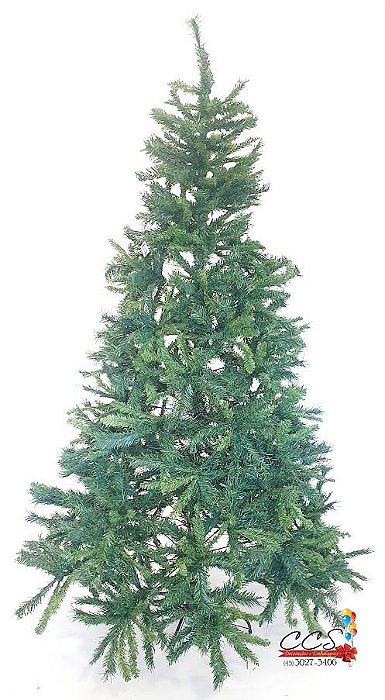 Árvore de Natal Verde Galho Duplo 950 Hastes 210cm Pé de Ferro - Pinheiros de Natal - Ref 73364001 D&A Natal