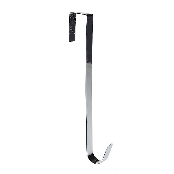 Gancho Para Porta Suporte Para Guirlanda Liso Prata 38cm - Ref 1716357 Cromus Natal