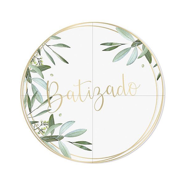Painel Redondo Festa Batizado - Ref 23012040 Cromus