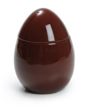 Pote Ovo de Cerâmica Marrom 14x10x10cm - Coleção Guloseimas - Ref 1621267 Páscoa Cromus