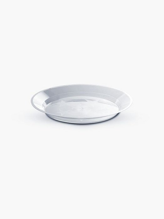 Prato Descartável Redondo de Acrílico Transparente 15cm Com 10 Unidades - Plastilania