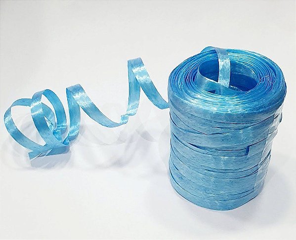 Fitilho Plastico 0,5mm com 50 Metros Azul Claro - New Party