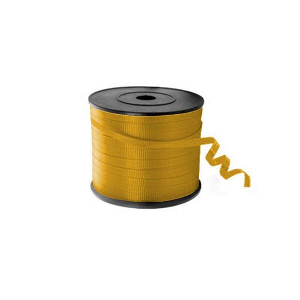 Fitilho Plástico 0,5mm com 250 Metros Ouro Velho - Ref 1430025 Cromus