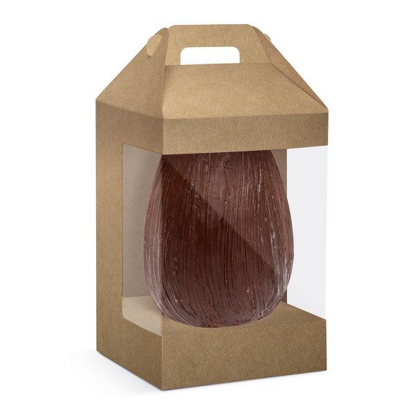 Caixa Maleta Kraft com Visor PVC Para Ovo 500Grs com 10 Unidades - Ref 13003391 Cromus