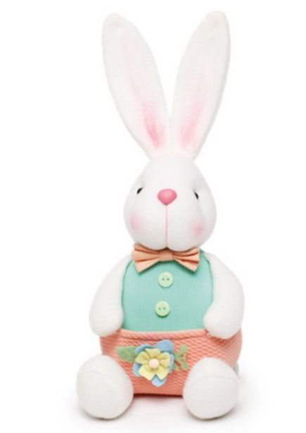 Coelho Sentado com Bolso na Frente 30cm- Coleção Erva Doce - Ref 1826797 Páscoa Cromus