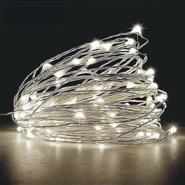 Led Luz de Fada Branco Quente com 3 Metros - CCS Decorações Luz Fada Fio Fada Fio de FAda