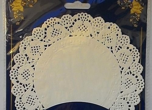 Papel Rendado Branco Redondo Doilies 29cm com 20 Unidades - CCS Decorações