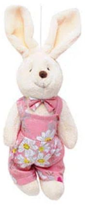 Mini Coelho de Pelúcia Florido Rosa 22cm - Coleção Daisy - Ref 1013200MR Páscoa Cromus