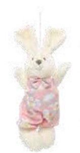Mini Coelho de Pelúcia Florido Rosa 15cm - Coleção Daisy - Ref 1013203MR Páscoa Cromus