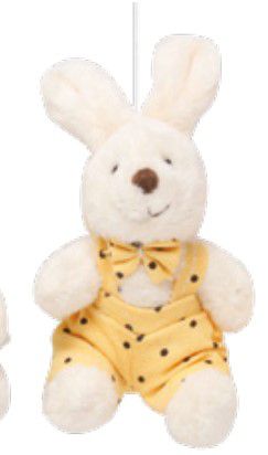 Mini Coelho de Pelúcia Poá Amarelo 10cm - Coleção Mint - Ref 1827216 Páscoa Cromus
