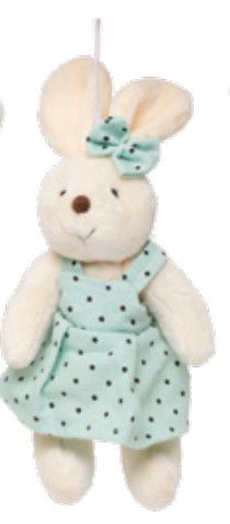 Mini Coelha de Pelúcia Poá Verde 15cm - Coleção Mint - Ref 1820597FV Páscoa Cromus