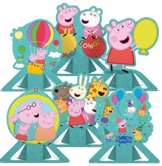 Kit Casa Com Jardim Da Peppa Pig + Kit Com 5 Personagens