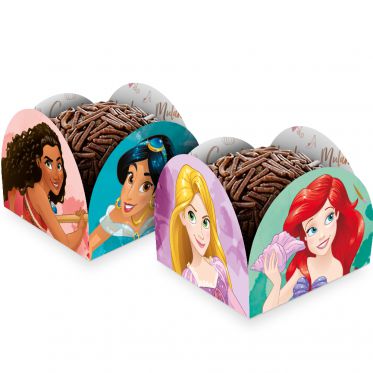 Porta Forminha Para Docinhos Festa Princesas Disney com 50 Unidades - Ref 117265.4 Regina
