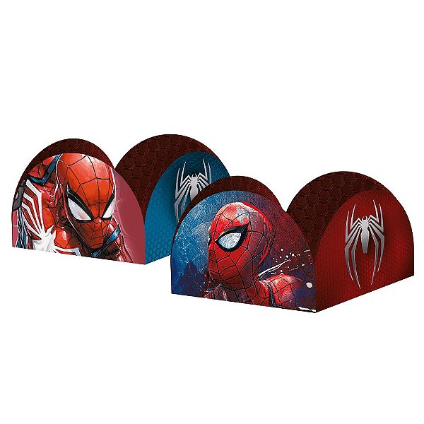 Porta Forminha Para Docinhos Festa Homem Aranha Spider Man com 50 Unidades - Ref 116221.7 Regina(out)