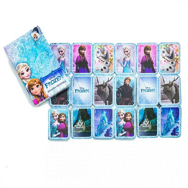 Lembrança Jogo da Memória Festa Frozen com 8 Unidades - Ref 112000.0 Regina