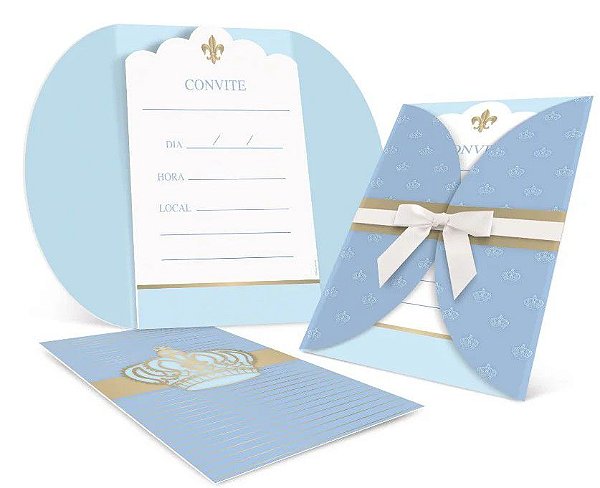 Convite Reinado do Príncipe com 8 Unidades 12x18 - Ref 23010985 Cromus