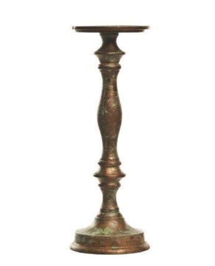 Porta Vela em Aluminio Cobre e Verde 31x10cm Coleção Punta Cana - Home Decor - Ref 1593222 Cromus