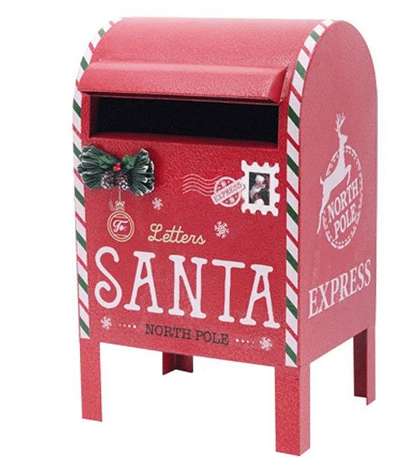 Caixa de Correio Natalina com Pés Santa - Caixas de Correio - Ref 1023830 Cromus