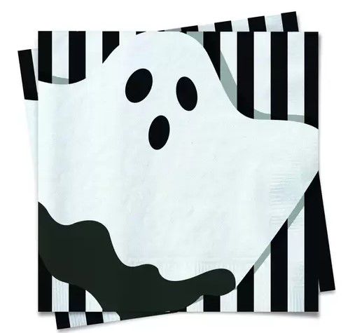 Guardanapo de Papel Decorado Fantasminha 24,5x24,5 com 20 Folhas - Halloween Ref 29001411 Cromus