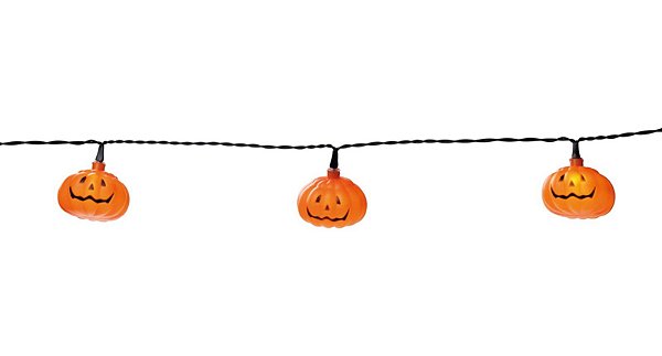 Varal Cordão Luminoso Aboboras Laranja com 10 Leds - Ref 1715007 Halloween Cromus