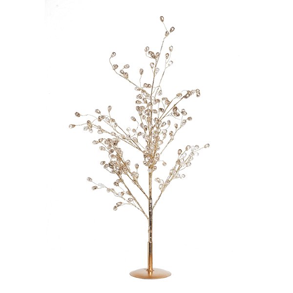 Árvore de Cristal Nude 50cm - Coleção Lumiere - Ref 1208961 Cromus Natal