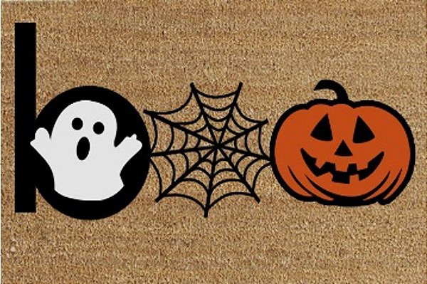 Tapete Capacho Fantasminha Loo 60x40cm - Halloween - Cromus