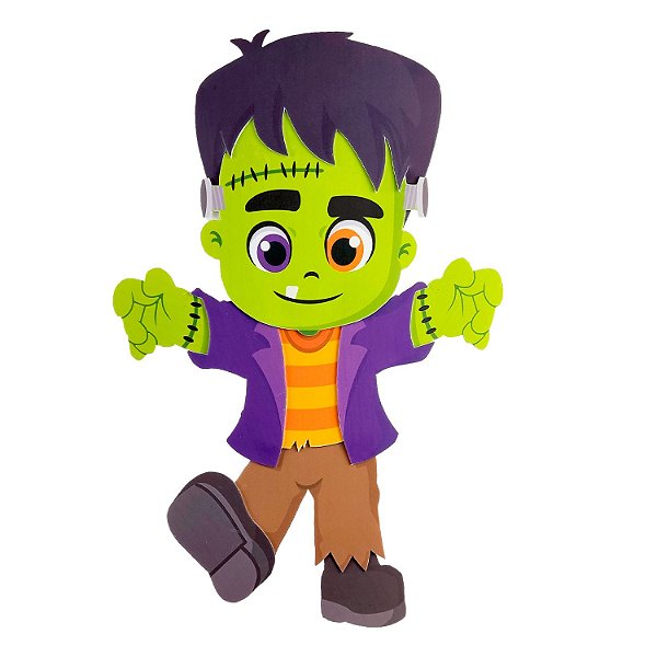 Painel Decorativo de E.V.A Frankenstein Cute - Halloween - Ref 205167 Piffer