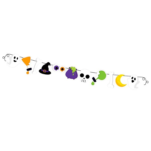 Faixa Impressa de E.V.A Halloween Cute - Ref 205157 - Piffer