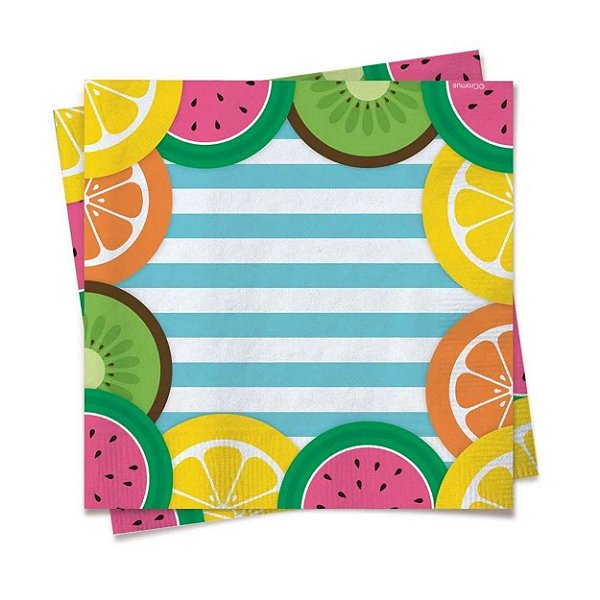 Guardanapo de Papel Decorado Quitandinha 24.5x24.5cm com 20 Folhas - Ref 29000916 Cromus