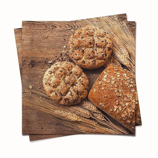 Guardanapo de Papel Decorado Fermentação 32,5x32,5cm com 20 Folhas - Ref 19000586 Cromus