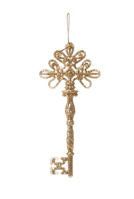 Enfeite Para Pendurar Chave Ouro com 1 Unidade - Ref 1361757 Cromus