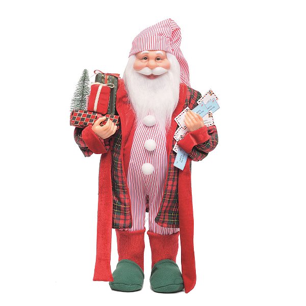 Boneco Papai Noel de Pijama 90cm - Coleção Noeis - Ref 1025531 Cromus