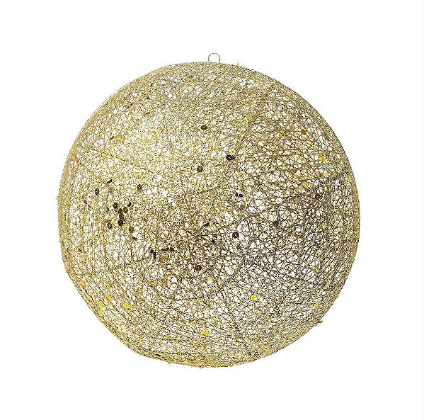 Bola de Natal Gigante 45cm Gold Sky com 1 Un - Bolas Natalinas - Ref 1615151 Cromus