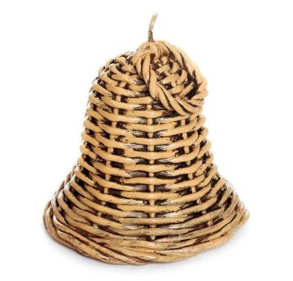 Vela Formato Sino Rustico 13cm - Velas de Natal - Ref 1310152 Cromus