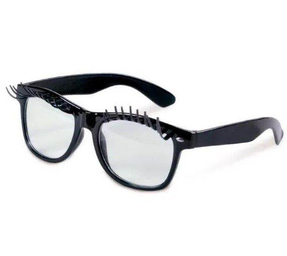 Acessório Óculos Preto com Cílios com 1 Unidade - Ref 29001711 Cromus