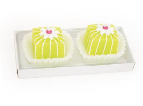 Vela Formato Docinhos Amarelo com 2Un - Velas Candies - Ref 1320406 Cromus