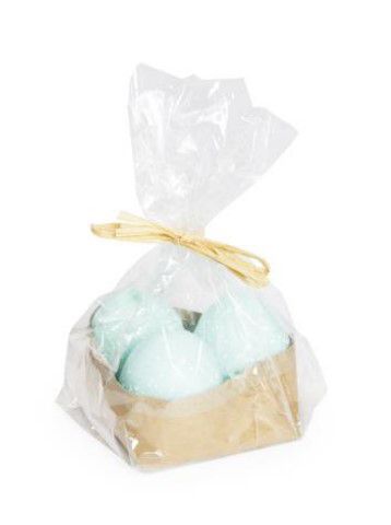 Vela Formato Ovo Azul Claro Jogo com 3 Unidades - Velas de Páscoa - Ref 1820020 Páscoa Cromus