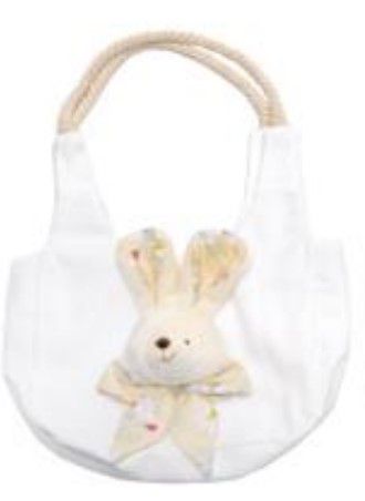 Bolsinha de Tecido com Coelho Floral Amarelo - Coleção Daisy - Ref 1013228 Páscoa Cromus