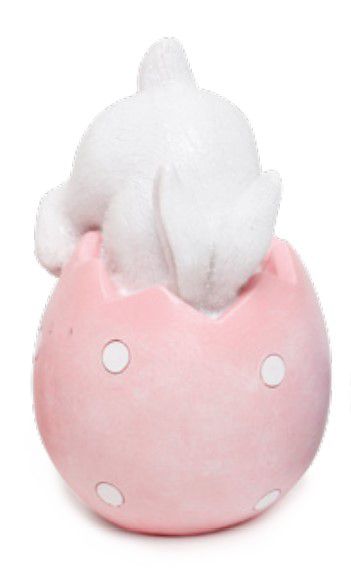 Coelho de Resina Dentro do Ovos Rosa 10x5x5cm - Coleção Cute Family - Ref 1827418A Cromus