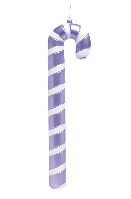 Enfeite Para Pendurar Bengala Lilás e Branco 40x13x6cm - Trend Raibow - Ref 1019738 Cromus