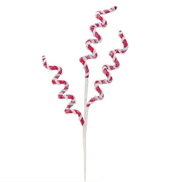 Pick 3 Pirulitos Rococó Canes Açucarado Vermelho e Branco 55x15x4 - Ref 1025923 Cromus
